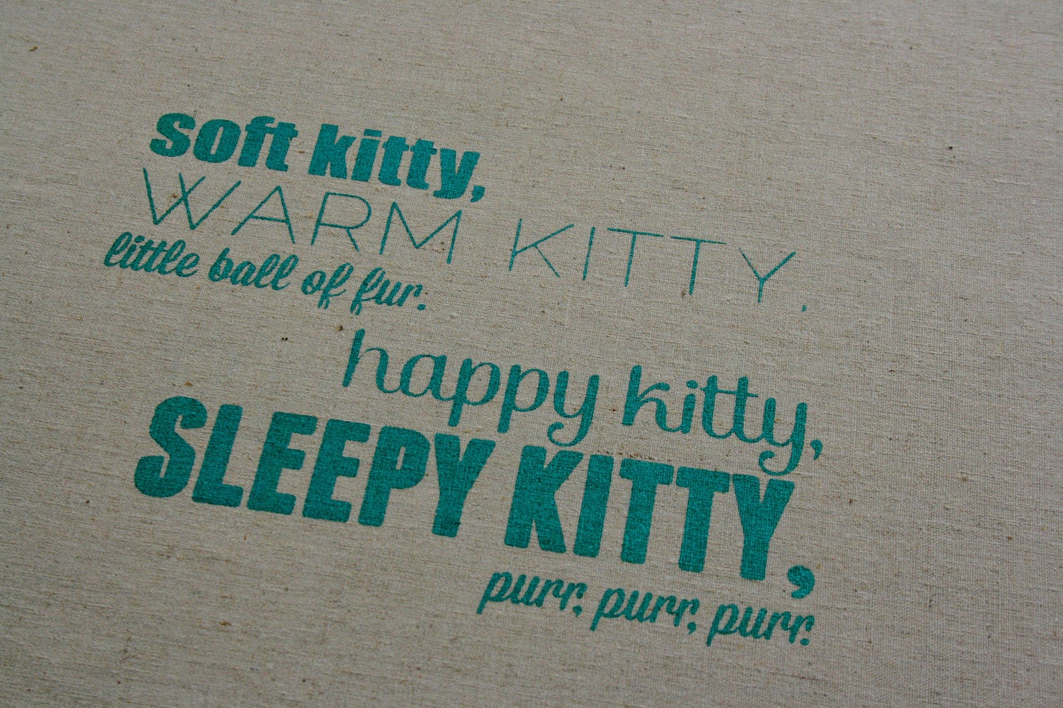 soft kitty warm kitty lyrics german
